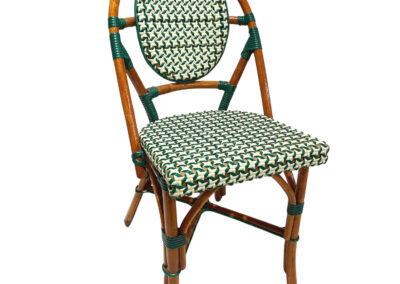CT-120 Le Gamin Bistro Chair- Green & Ivory