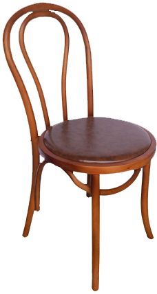wooden cafe chair